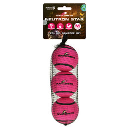 Produktbild von Dog Comets Neutron Star Tennisball mit Quietscher rosa