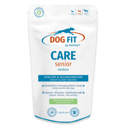 Produktbild von DOG FIT by PreThis® CARE senior Aufbaupräparat für ältere Hunde