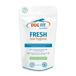 Produktbild von DOG FIT by PreThis® FRESH bei Mundgeruch & Zahnfleischentzündung für Hunde - 60 g