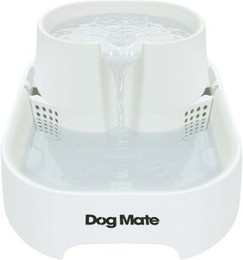 Produktbild von Dog Mate Großer zweistufiger Trinkbrunnen für Haustiere, sechs Liter, Weiß (385E)
