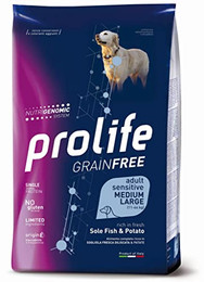 Produktbild von Dog Prolife Adult M/L Grain Free Sole Fisch & Kartoffel - 2 x 10 kg