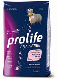 Produktbild von Dog Prolife Grain Free Schwein & Kartoffel - 10 kg