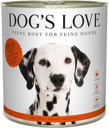 Produktbild von DOG'S LOVE Adult Classic Rind mit Apfel und Spinat - 6 x 800 g