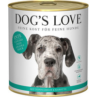 Produktbild von Dog´s Love Adult Ente mit Topinambur & Karotten - 6 x 800 g