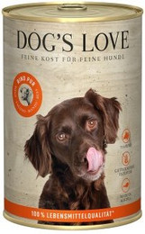 Produktbild von DOG'S LOVE Adult Fleisch Pur B.A.R.F. Rind - 6 x 400 g