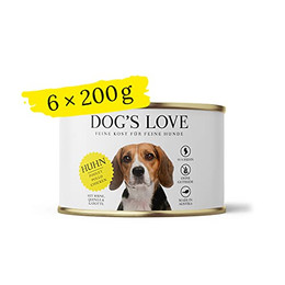 Produktbild von DOG'S LOVE Adult Huhn Nassfutter für Hunde - 6 x 200 g