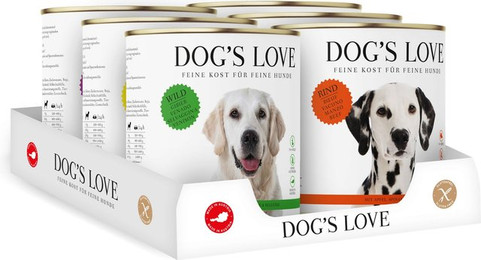 Produktbild von DOG'S LOVE Adult Nassfutter Multipack - 6 x 800 g