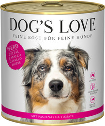 Produktbild von DOG'S LOVE Adult Pferd mit Pastinaken & Tomaten - 6 x 800 g