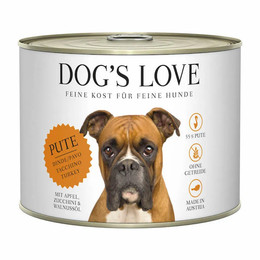 Produktbild von DOG'S LOVE Adult Pute Nassfutter für Hunde - 6 x 200 g