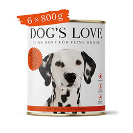 Produktbild von Dog's Love Adult Rind Nassfutter für Hunde - 6 x 800 g