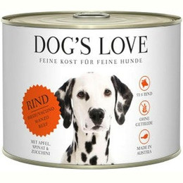 Produktbild von DOG'S LOVE Adult Rind Nassfutter für Hunde - 6 x 200 g