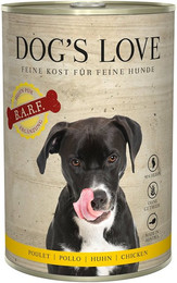 Produktbild von DOG'S LOVE B.A.R.F. Huhn Pur - 6 x 400 g