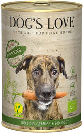 Produktbild von Dog's Love Bio Greens Vegan Hunde Nassfutter - 6 x 400 g