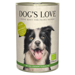 Produktbild von DOG'S LOVE Bio Nassfutter Huhn mit Buchweizen, Sellerie & Basilikum - 6 x 800 g