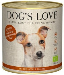 Produktbild von DOG'S LOVE BIO Rind mit Reis, Apfel & Zucchini - 6 x 800 g