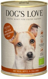 Produktbild von DOG'S LOVE BIO Rind mit Reis, Apfel & Zucchini - 6 x 400 g