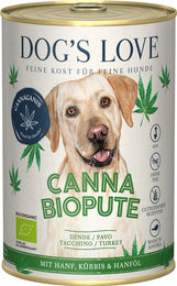DOG'S LOVE Canna BIO Pute mit Hanf - 400 g – Bild 1 von 2
