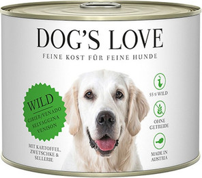 Produktbild von Dog's Love Classic 200g Dose Hundenassfutter Sparpaket 12 x 200 Gramm Wild mit Kartoffel, Zwetschke & Sellerie