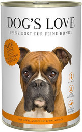 Produktbild von Dog's Love Classic 400g Dose Hundenassfutter 6 x 400 Gramm Pute mit Apfel, Zucchini & Walnussöl