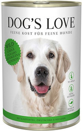 Produktbild von Dog's Love Classic 400g Dose Hundenassfutter 6 x 400 Gramm Wild mit Kartoffel, Zwetschke & Sellerie