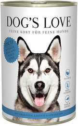 Produktbild von Dog's Love Classic 400g Dose Hundenassfutter Sparpaket 12 x 400 Gramm Fisch mit Amaranth, Karotte & Löwenzahn