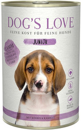 Produktbild von Dog's Love Junior 400g Dose Hundenassfutter 6 x 400 Gramm Lamm mit Kürbis & Kamille