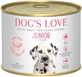 Produktbild von DOG'S LOVE Junior mit Rind und Karotten - 6 x 200 g
