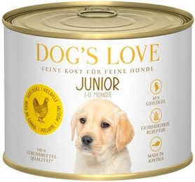 Produktbild von DOG'S LOVE Junior Pute mit Apfel und Zucchini - 6 x 200 g