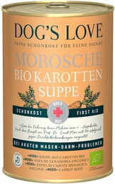Produktbild von Dog's Love Morosche Bio-Karottensuppe 400 Hundenassfutter 12 x 400 Gramm