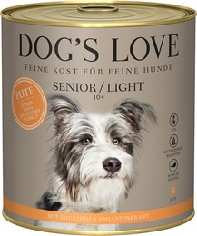 Produktbild von Dog's Love Senior Pute Nassfutter für Hunde - 6 x 800 g