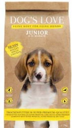 Produktbild von Dog´s Love Trockenfutter Junior Huhn - 2 kg