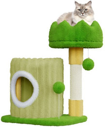 Produktbild von Dogat Katzenkratzbaum 53 cm mit Höhle, Sitzplatz und 2 Spielbällen