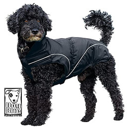 Produktbild von DogBite Winterjacke Schwarz 45 cm