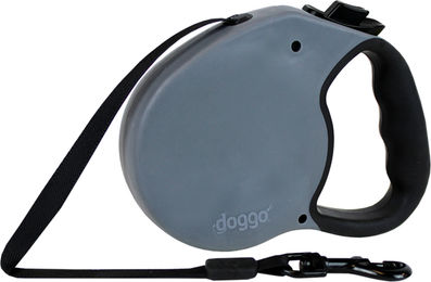 Doggo Hunde Rollleine grau S (4 m) - 4 m – Bild 1 von 5