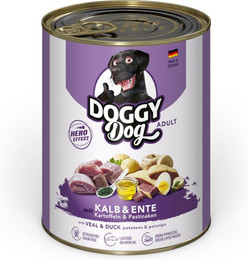Produktbild von Doggy Dog Adult Kalb & Ente Nassfutter - 24 x 800 g