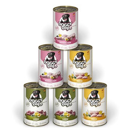 Produktbild von DOGGY Dog Paté Mix Sensitive Nassfutter für Hunde - 6 x 400 g