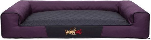 Produktbild von DOGGY Hobbydog XL VICBCM6 Eckiges Hundebett Victoria Burgund-Schwarz