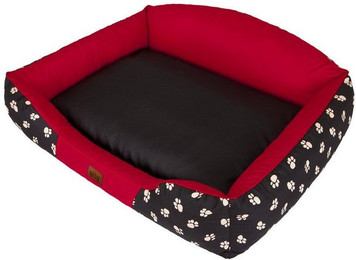 Produktbild von DOGGY Hobbydog XLKRLCZK2 Hundebett Hundesofa Hundekorb Größe XL 84x65 cm Krone rot