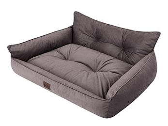 DOGGY Hundebett Haustierbett Hundeliege Gesteppt Braun Fancy XL – Bild 1 von 8