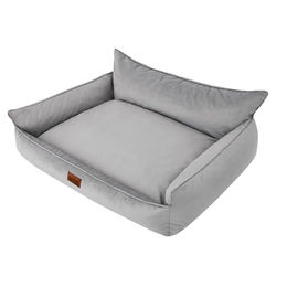 DOGGY Hundebett Haustierbett Hundeliege Kissen Sofa Matratze, Asche Fancy, L - 64 x 49 cm – Bild 1 von 8