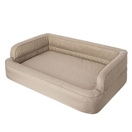 Produktbild von DOGGY Hundebett Hundesofa mit abnehmbarem Bezug XL 96x62 cm Beige