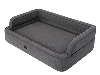 Produktbild von DOGGY Hundebett Hundesofa mit abnehmbarem Bezug XL 96x62 cm Graphit