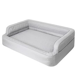 Produktbild von DOGGY Hundebett Hundesofa mit abnehmbarem Bezug XXL 117x79 cm Asche
