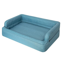 Produktbild von DOGGY Hundebett Hundesofa mit abnehmbarem Bezug XXL 117x79 cm Blau