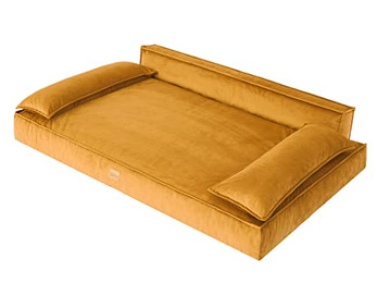 Produktbild von DOGGY Hundebett Hundesofa Weich Gelb 99x66 cm - 99 cm