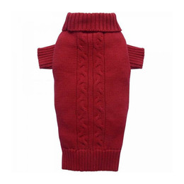 Produktbild von DoggyDolly Hunde Strickpullover Weinrot XXL