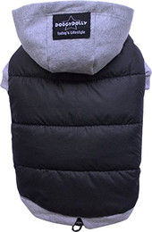 Produktbild von DoggyDolly Hundemantel Mops & Französische Bulldogge XL schwarz-grau