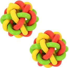 Produktbild von Doggyman als Macaroni Gummiball S x 2er Set Hundeball erwartet! (für Spielzeug)