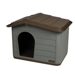 Produktbild von DOGI Hundehütte Katzenhaus Tierhaus Hütte Hunde, mit Türoffnung vorne