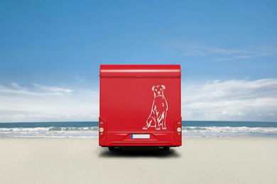 Produktbild von Dogo Argentino Wohnmobil Aufkleber I Wandtattoo